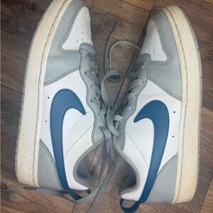 Nike Gray and White Sneakers